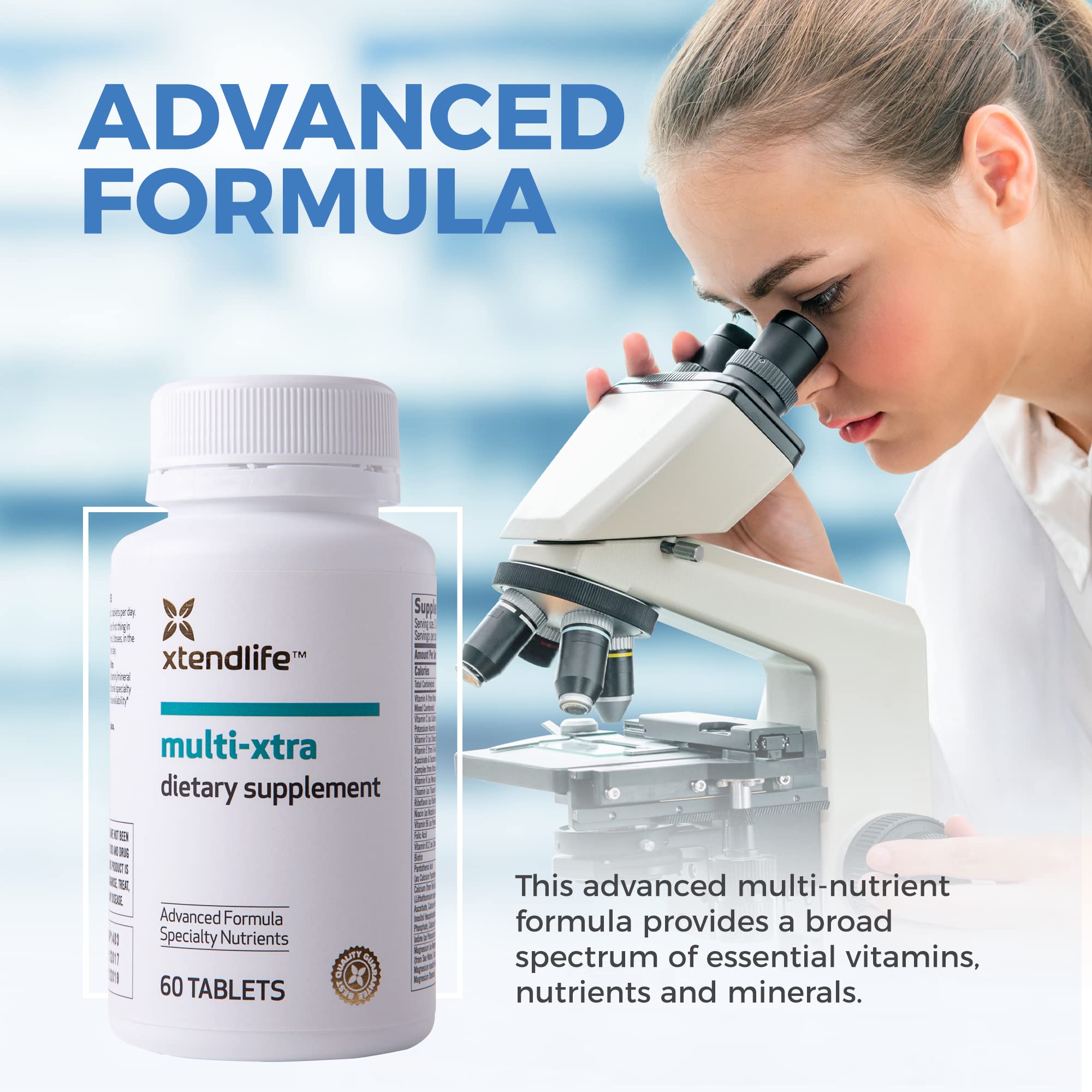 XtendLife, MultiXtra, Advanced Multivitamin & Mineral Supplement for
