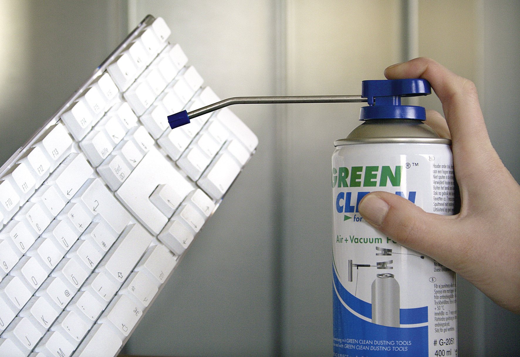 GREEN CLEAN GS-2051 Starter Kit Air und Vacuum Power Hi Tech 400ml Airduster weiß, Weiss