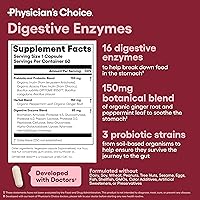Vista 6 de Physician's CHOICE Advanced Gut Health Bundle: 60 Billion Probiotics 30ct + Digestive Enzymes 60ct for Digestive, Gut, and Immune Health Supports