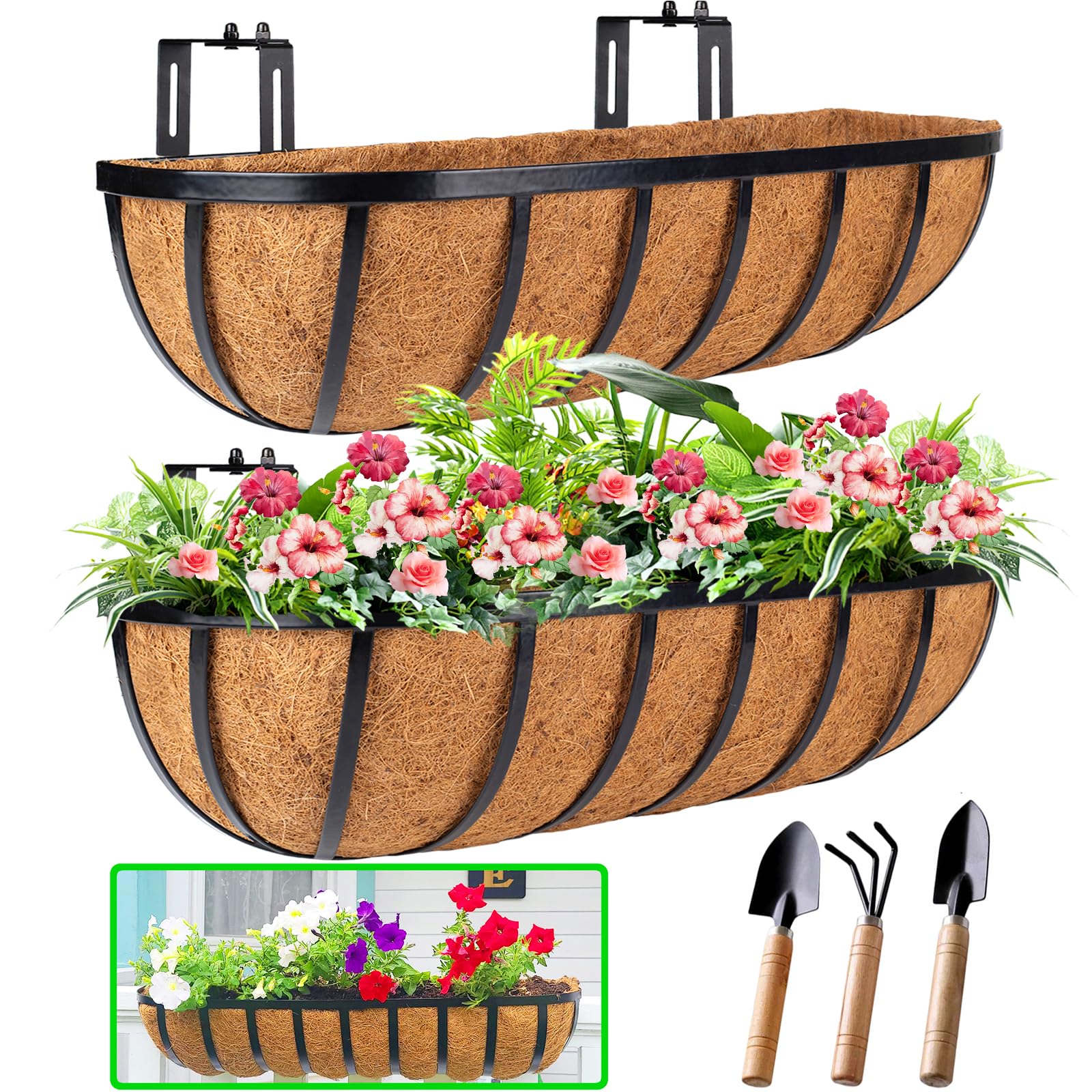HKZ Deck Railing Planter