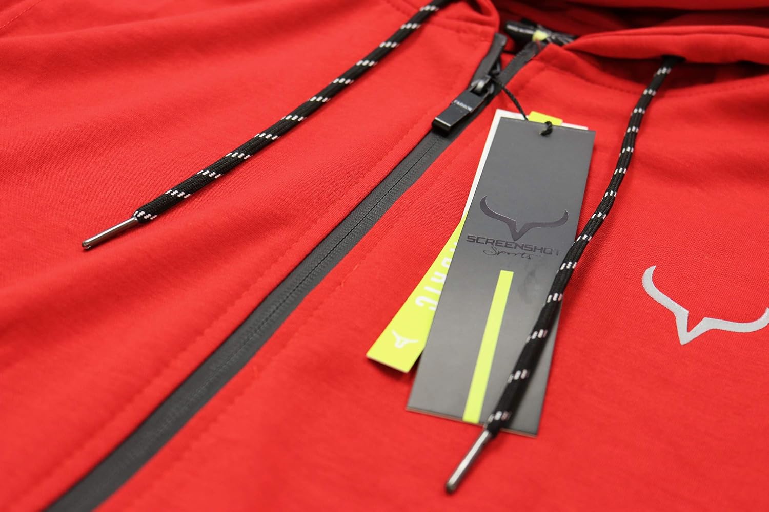 SCREENSHOT Sports Men's Gym Workout Full-Zip Hooded Active Sweatshirt - Image 4