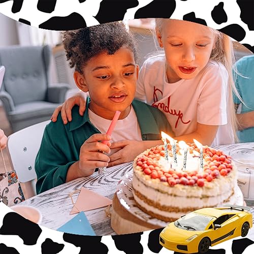 Miniatura 5 de 12 velas de vaca, decoración de pastel con estampado de vaca, velas de fiesta de cumpleaños, decoración de pasteles, baby shower, cumpleaños,