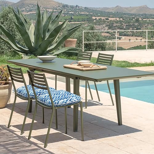 Miniatura 7 de Juego de 2 cojines para sillas de exterior con lazos, almohadillas repelentes al agua para sillas de patio de 17 x 16 pulgadas para muebles de