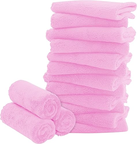 Miniatura 8 de Paquete de 16 paños para bebé, forro polar coral de lujo, extra absorbentes y suaves, para recién nacidos, bebés y niños pequeños, adecuados