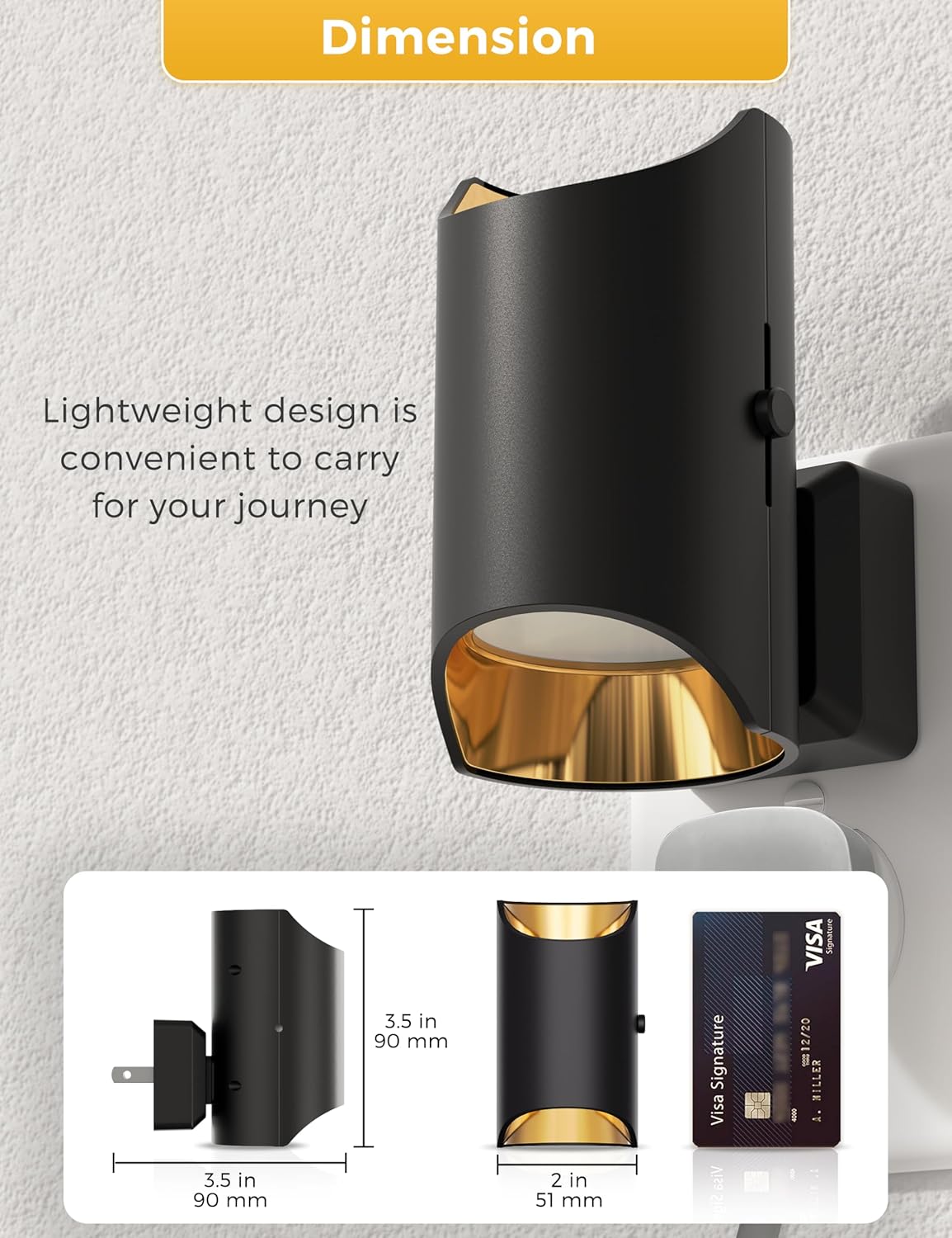 L LOHAS LED Night Light, Dimmable Night Lights Plug into Wall, Dusk to Dawn Sensor, Soft White 3000K, 0-100LM, Plug in Night Light, Modern Nightlights for Hallway Bedroom Stairway Bathroom, 2 Pack