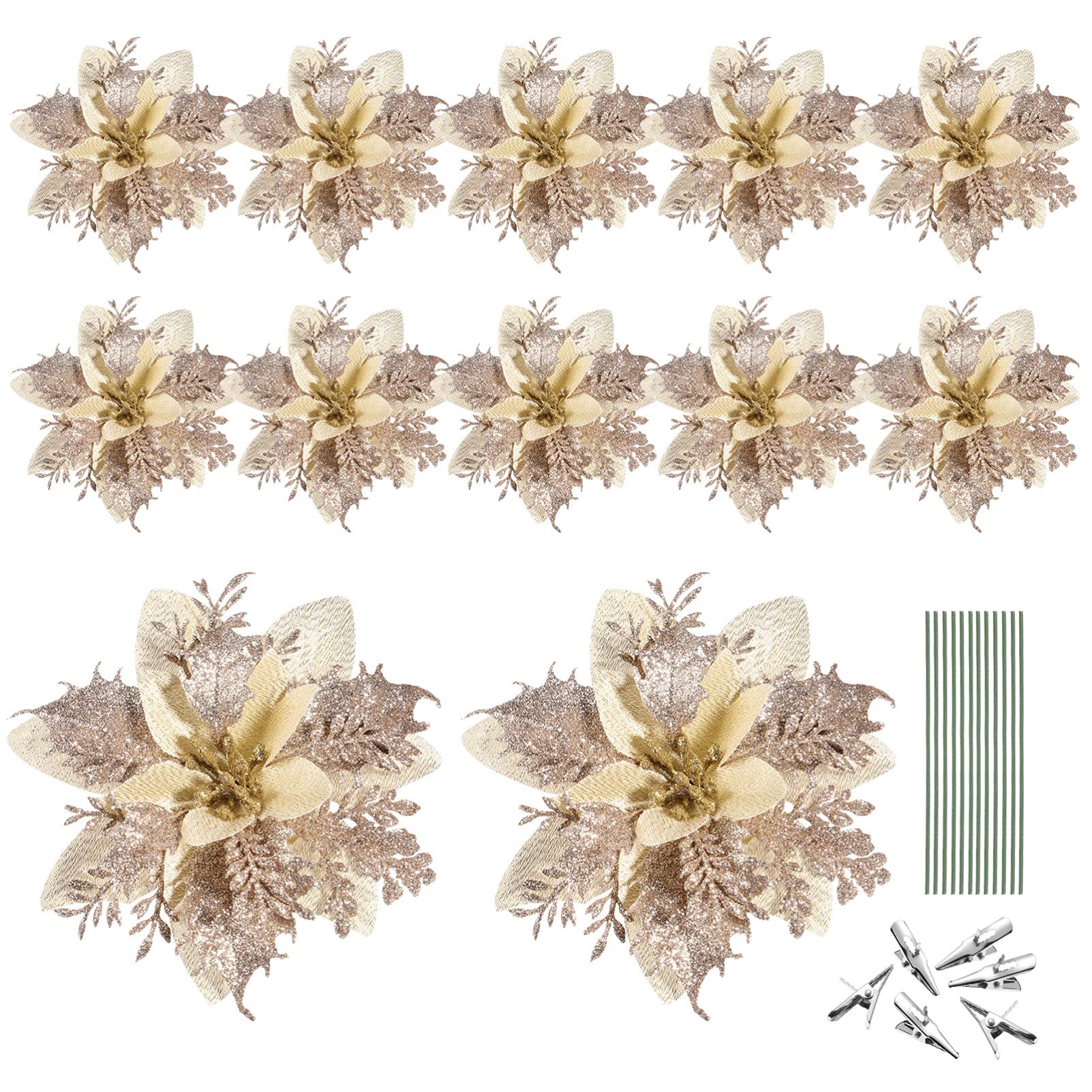 Estrella de Navidad brillante: 12 flores de seda perfectas para decorar bodas y hogar