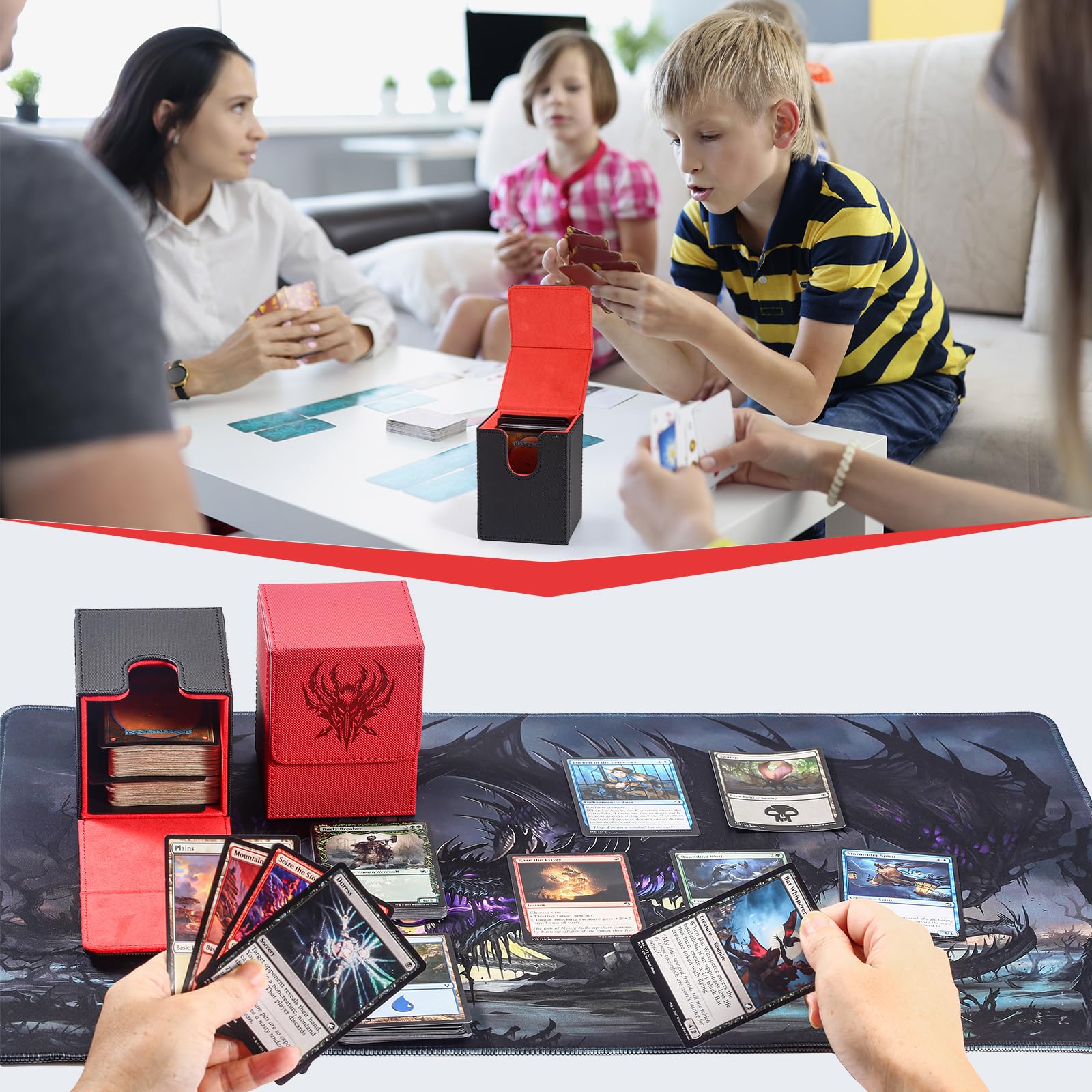 Komick - Premium PU Leather Card Holder for MTG Card Storage