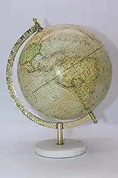 Globo Terrestre Decorativo com Base de Marmore