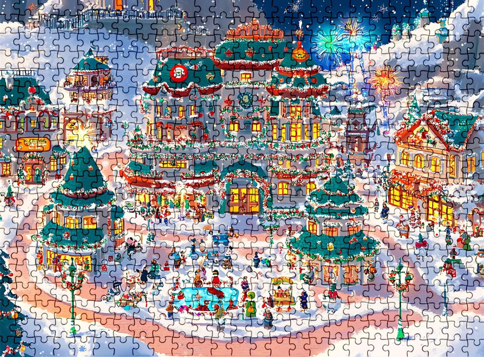 Puzzle 3000 elementów, drewniane puzzle dla dorosłych - Impossible Puzzle 122 x 81 cm niffy gra myśleniowa i łamigłówka dla kobiet i mężczyzn, gra rodzinna na wieczory z grami, prezent dla kobiet