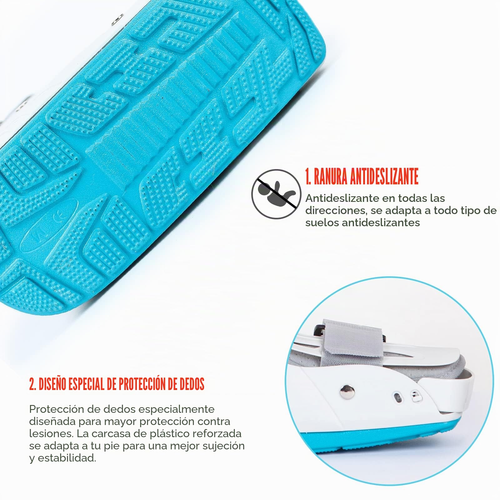 Bota inflable para caminar, bota de fractura larga con cámara de aire, ortopédica para esguinces de tobillo, recuperación del dolor de pies, pie roto, tendinitis de Aquiles (M)