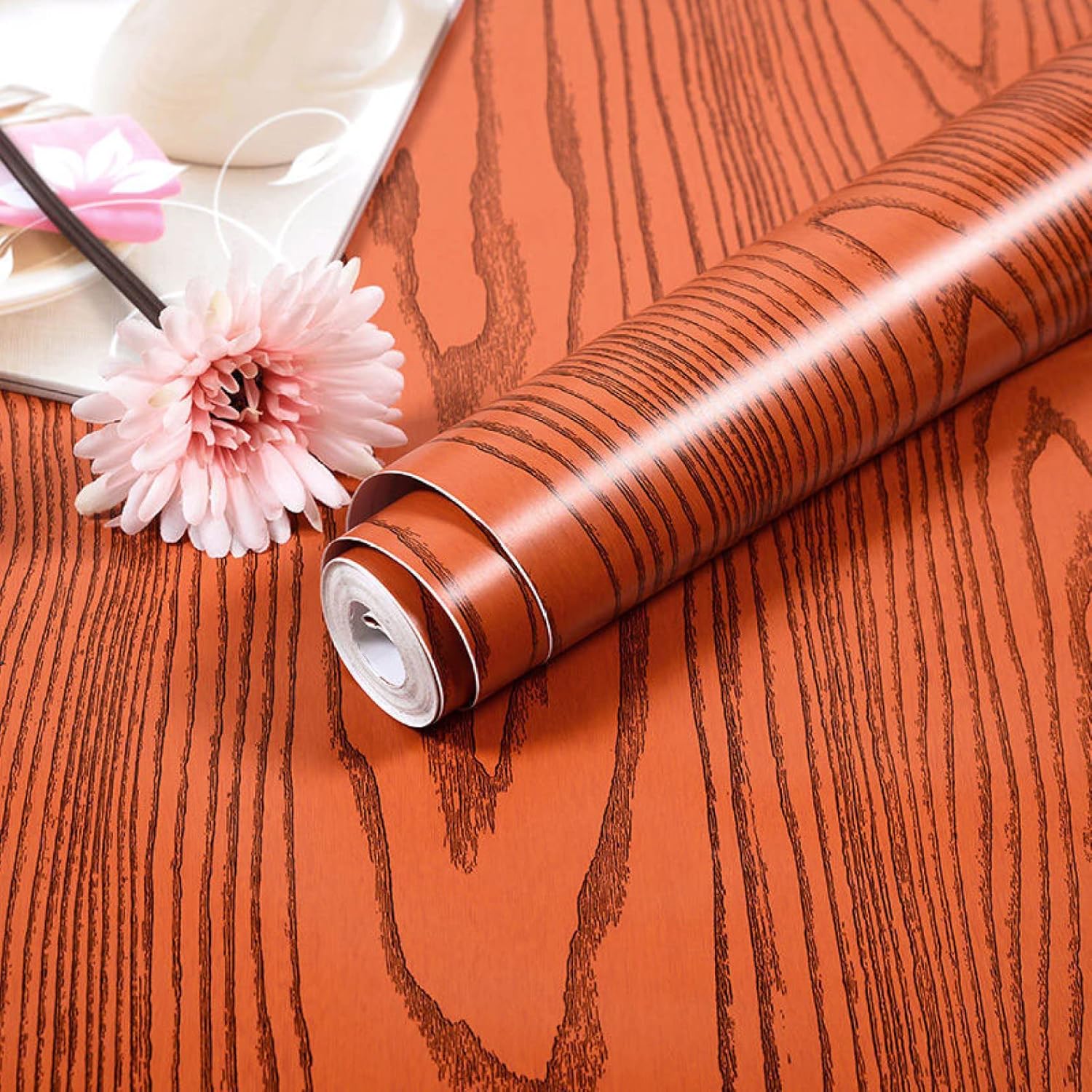 壁紙シール リメイクシート 木目調 ダークブラウン 壁紙 木目シート J クロス カッティングシート インテリアシート はがせる のり付き ウォールステッカー 貼付け シールタイプ 貼り紙 テーブル 家具 防水防油 防湿 壁 洗面所 60cm 2m 浴室 賃貸