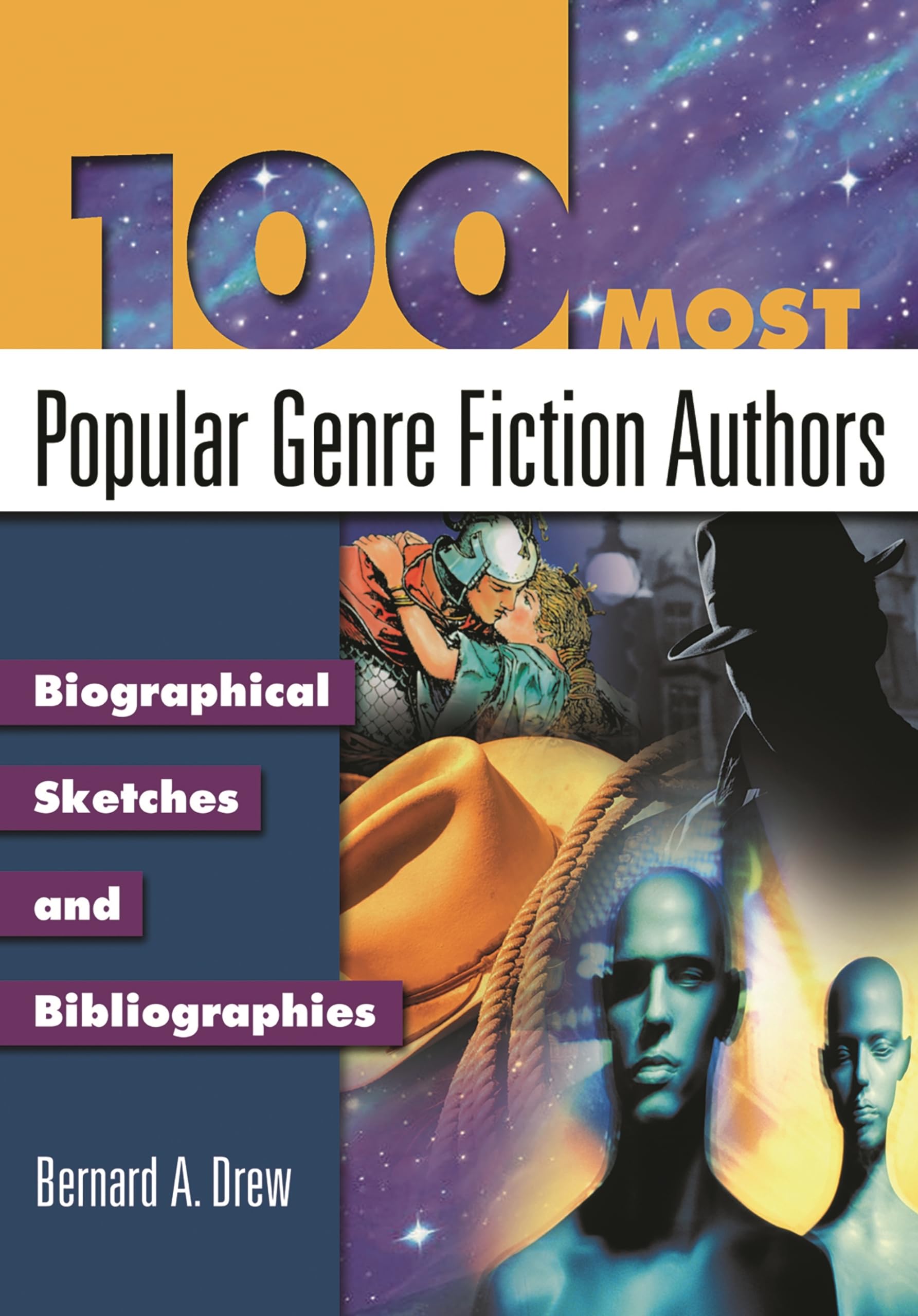 Cover of 100 Most Popular Genre Fiction Authors: Biographical Sketches and Bibliographies