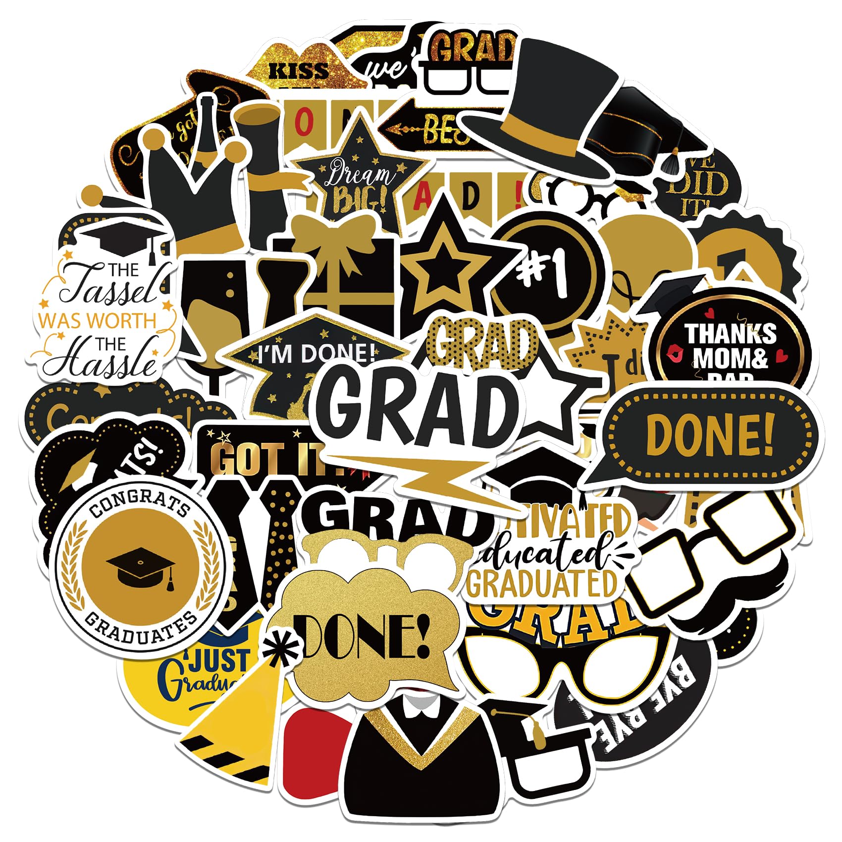 Autocollants classe 2026 pour sublimer vos décorations de remise de diplôme en vrac