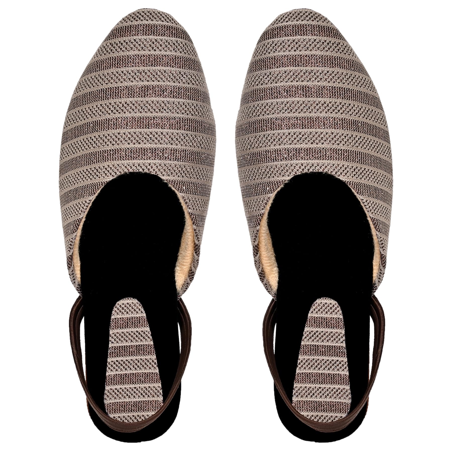 ALTEKWomen Ethnic Antiskid Fashinable Sandels Daily Use Casualwear Soft Velvet Cloth Durable Indoor Outdoor Ballies Ethnic Flats Sandals Party and Women and Girl Formal Occasions Footwear (13135)