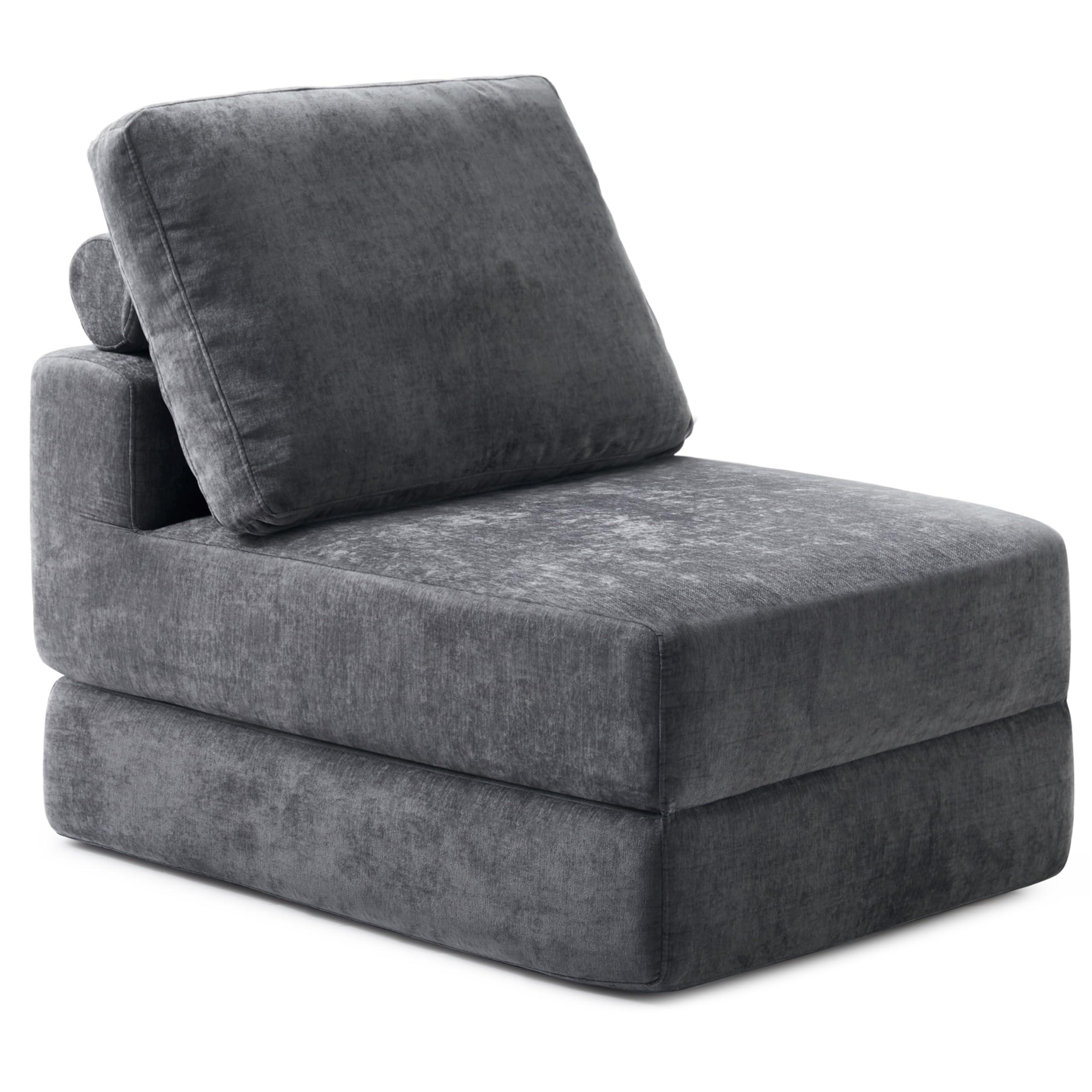 Jamdok Divano pieghevole per adulti, poltrona letto con funzione letto extra spesso, 20 cm, divano letto con schiuma fredda ad alta densità, materasso pieghevole per soggiorno, lofts (1, senza