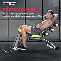 Vista 2 de WONDER CORE 2 Total Gym Machine, Ab Workout Equipment, Adjustable Ab Machine for Stomach Workout, Sit Up Exercise Equipment for Home Workouts