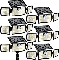 Vista 14 de Luces solares al aire libre MIHANI, luces de cubierta con sensor de movimiento de carga rápida al aire libre para terraza con alta luminosidad