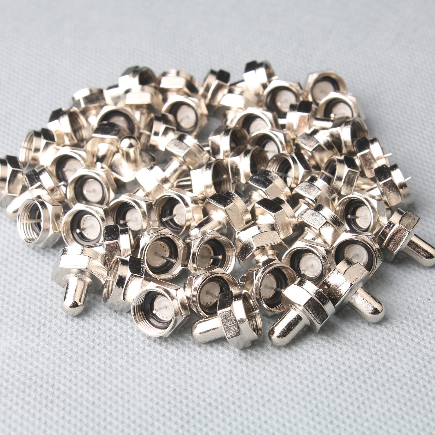 Fanbalunke Coax Cap Cover 60 Pcs F Type 75 Ohm Terminator Coaxial Terminator Caps for Ports on Splitter AMP, Coaxial Cable - Image 2