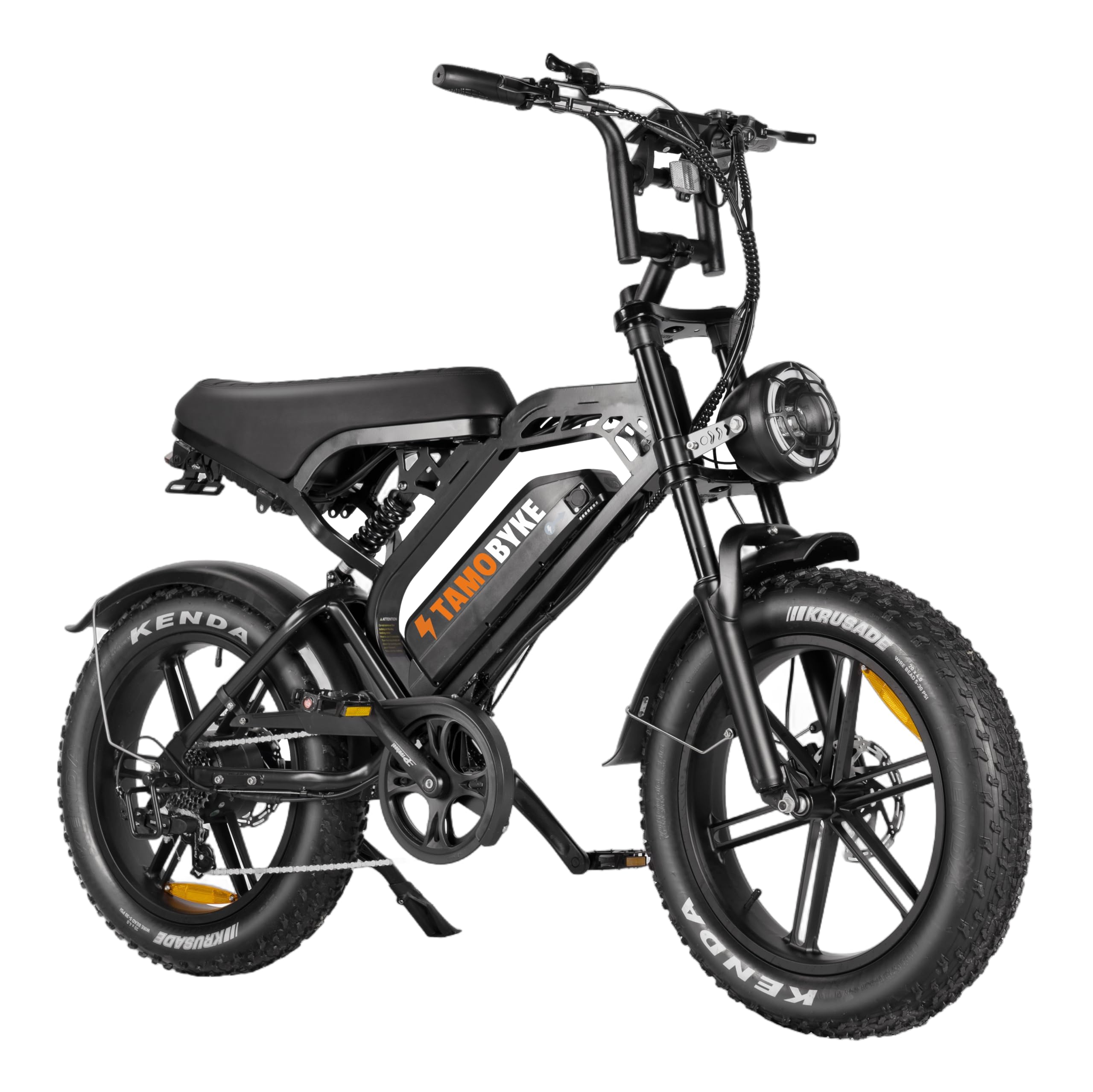 Moped Style 1500W/2000W Electric Bike,30mph/33mph Ebike&34-180Miles PAS Range,48V15.6ah/18.2ah/ (874Wh) Larger Battery, 20'' Fat Tire Electric Bike for Adults,UL Safety Certified.