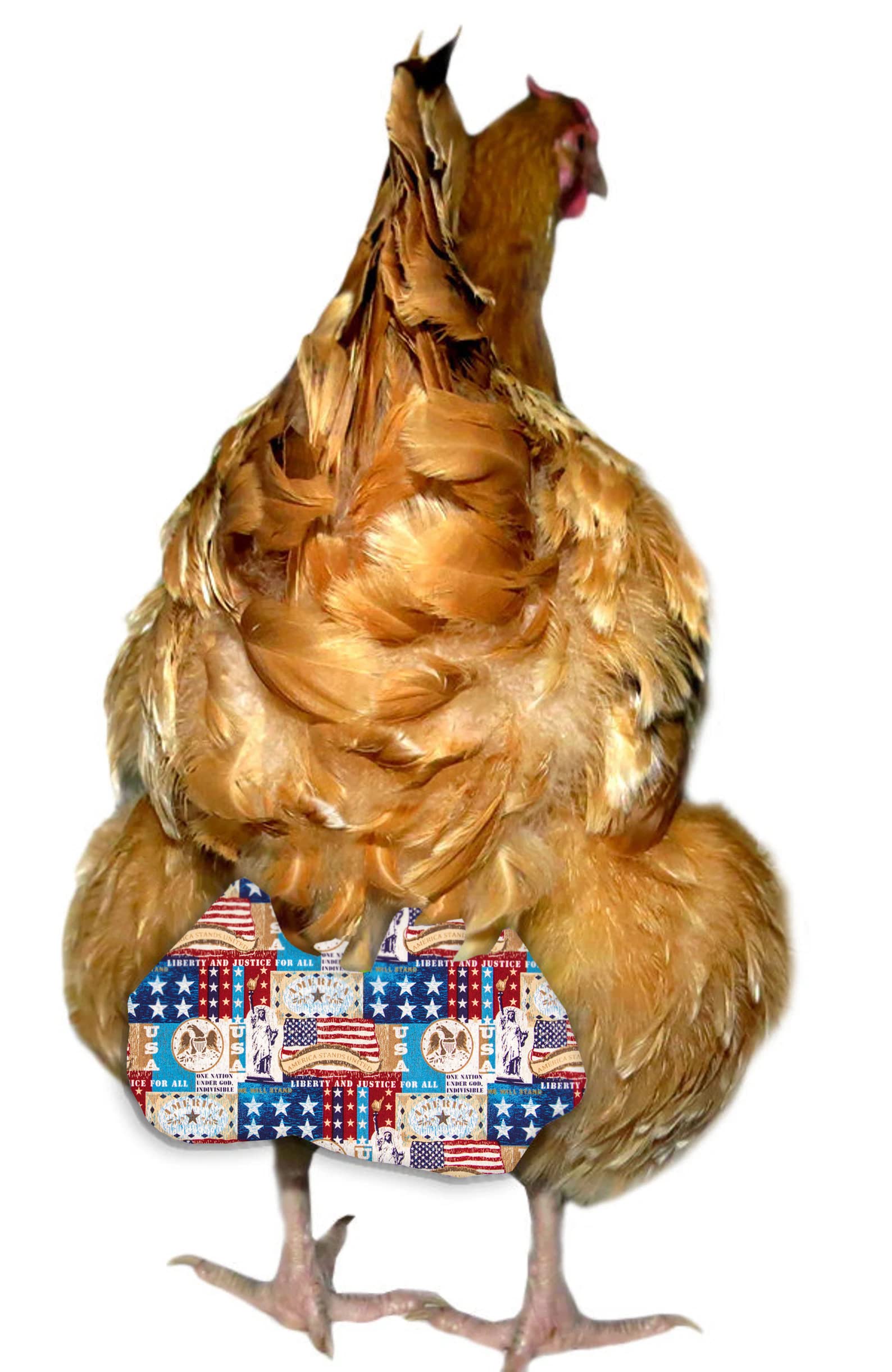 Patriotic Chicken/Duck/Goose Diaper (Medium/Standard) Made in The U.S.A.