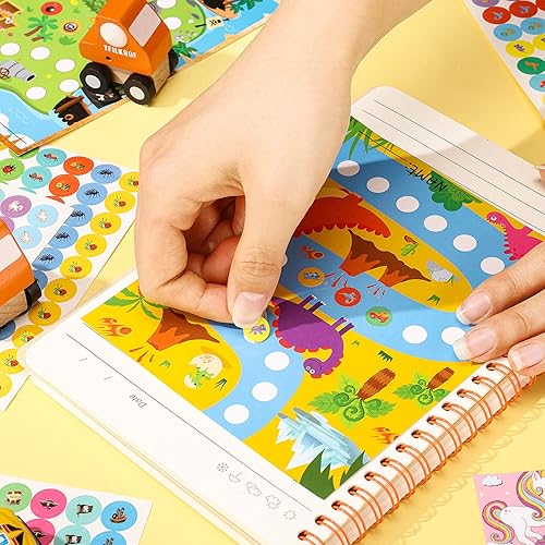 Miniatura 4 de 100 piezas de calcomanías de gráficos de incentivos para el aula de recompensas para niños en 4 diseños con 2160 mini calcomanías, tabla de tareas