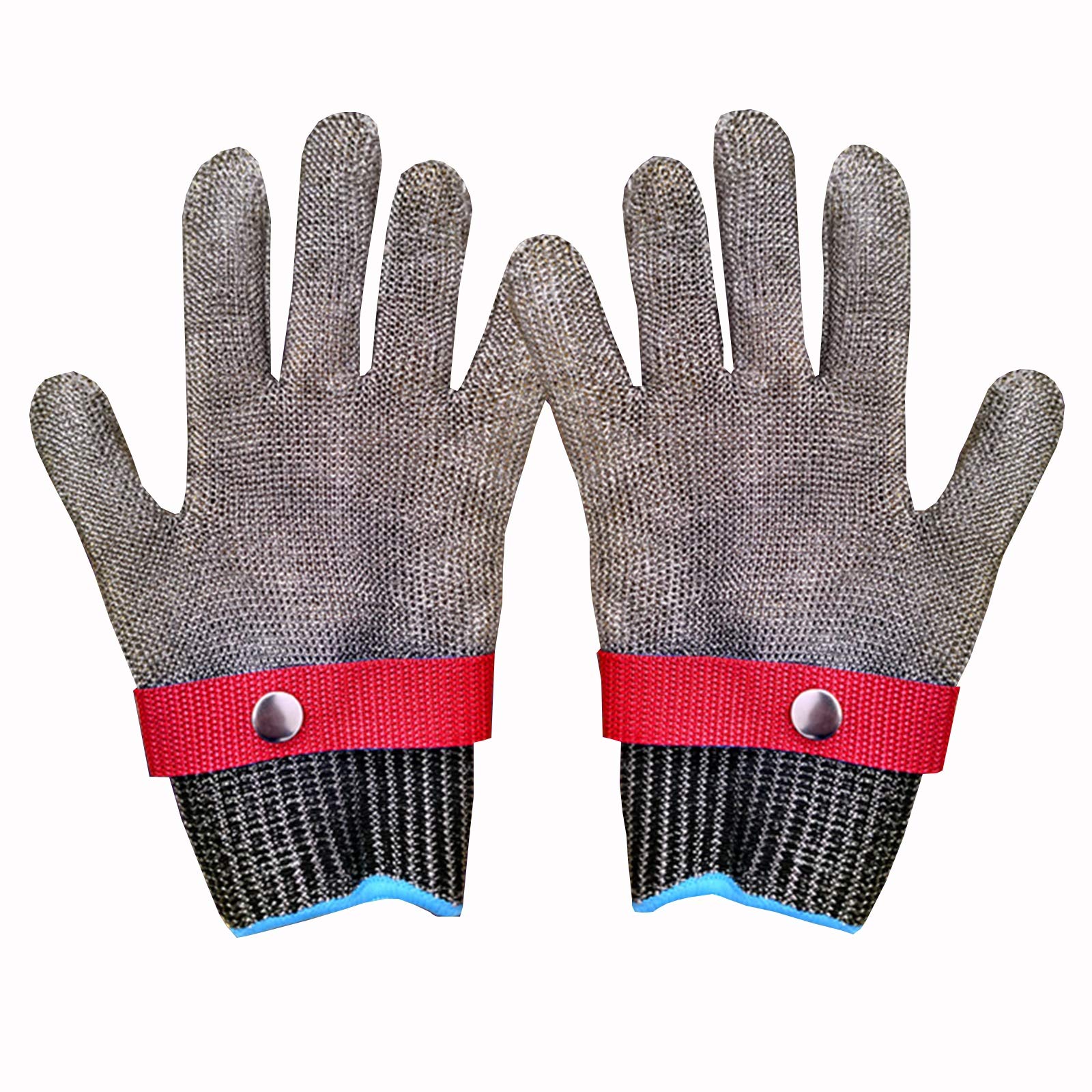 schnittschutzhandschuhe Schnittfeste Handschuhe Aus Stahldraht 361L, rutschfeste, Verschleißfeste Sicherheitsarbeitshandschuhe Der Klasse 5, Die Zum Schlachten Von Holzschnitzereien In Der Küche