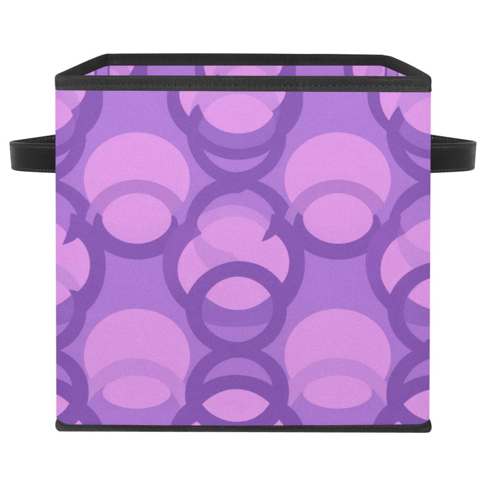 Bac de rangement cube violet pour organiser le salon et la chambre