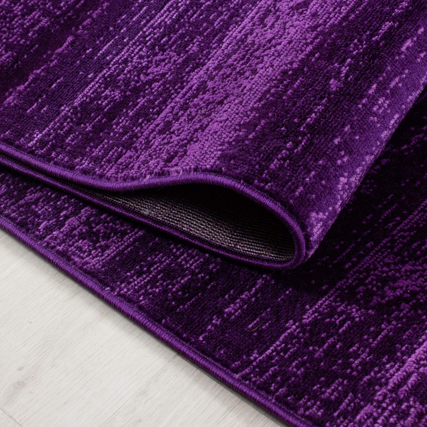 Carpettex Teppich Wohnzimmer Kurzflor 160 x 230 cm Lila Modern Unicolor - Einfarbig -Teppich Schlafzimmer Flauschig Extra Weich Waschbar Küchenteppich Teppich Esszimmer Kinderzimmer Wohnzimmerteppich