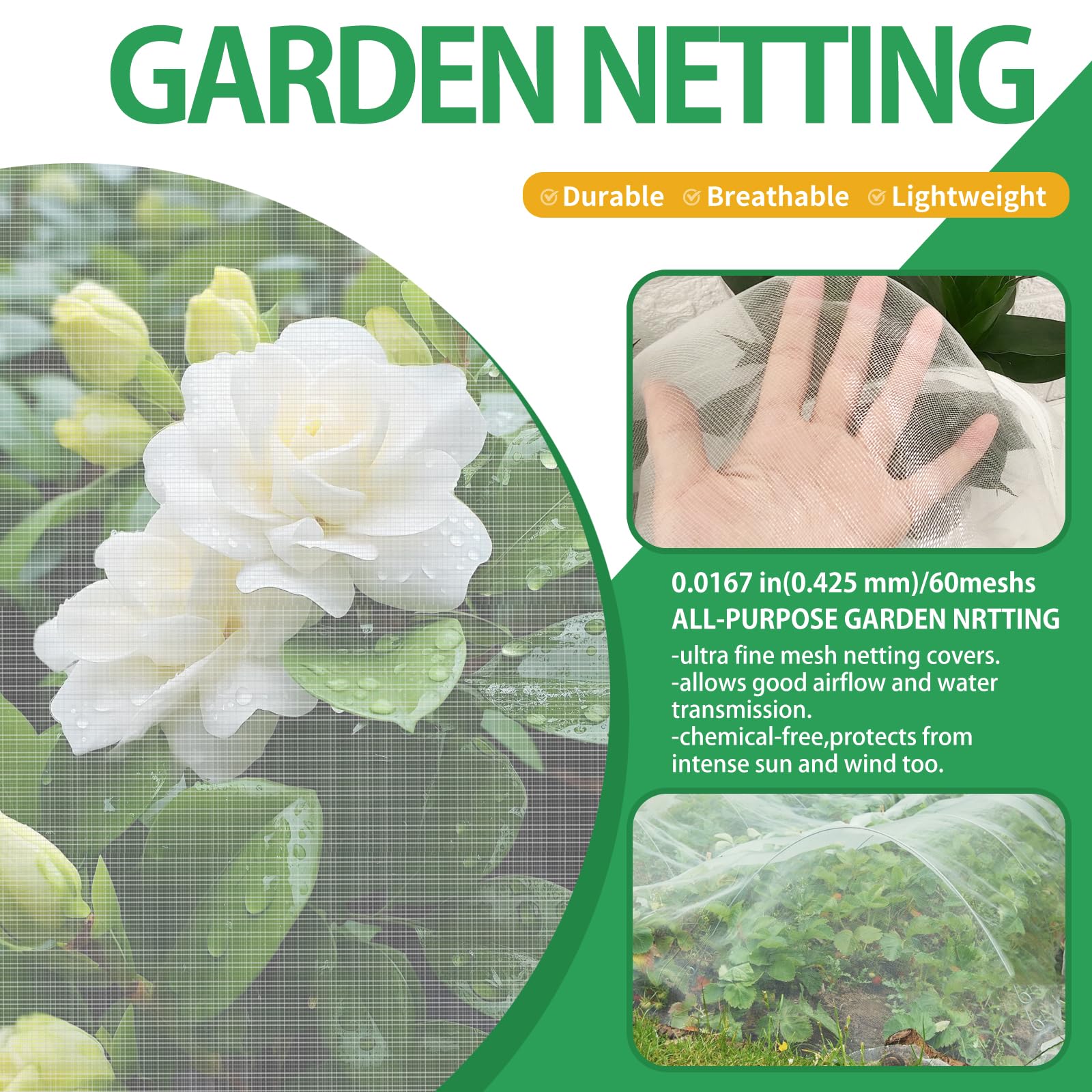 Filet De Protection En Maille Fine Pour Protéger Vos Plantes