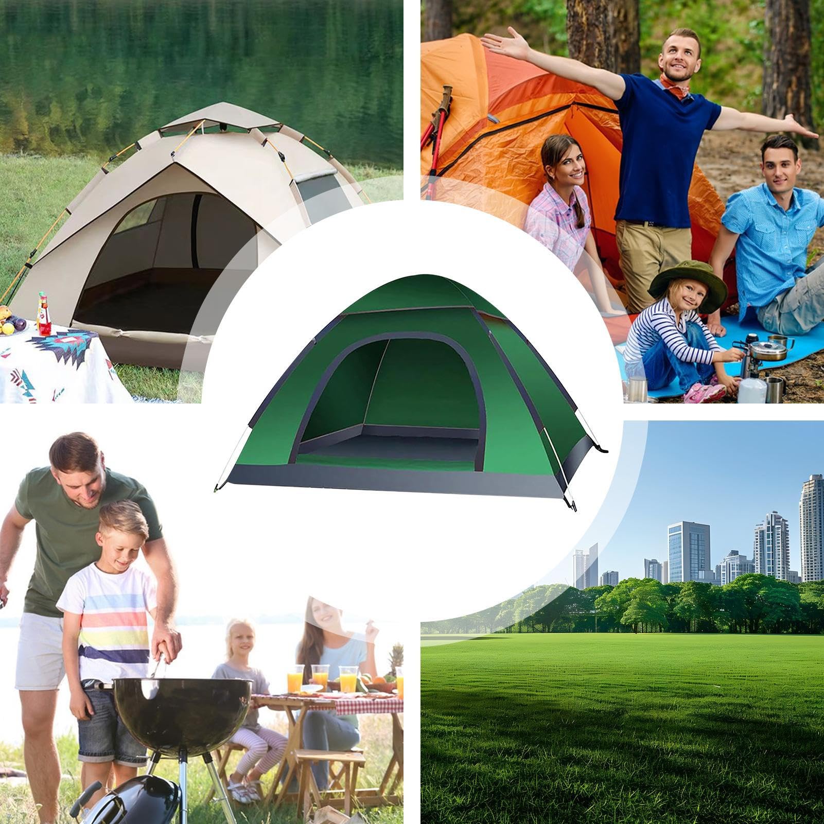 Tenda da Campeggio Solare Pieghevole Con Protezione Raggi UV | Tenda Da Spiaggia Per Sport Outdoor E Attività All'Aria Aperta, Backpacking, Viaggi, Escursionismo, Pesca E Picnic Per 2-3