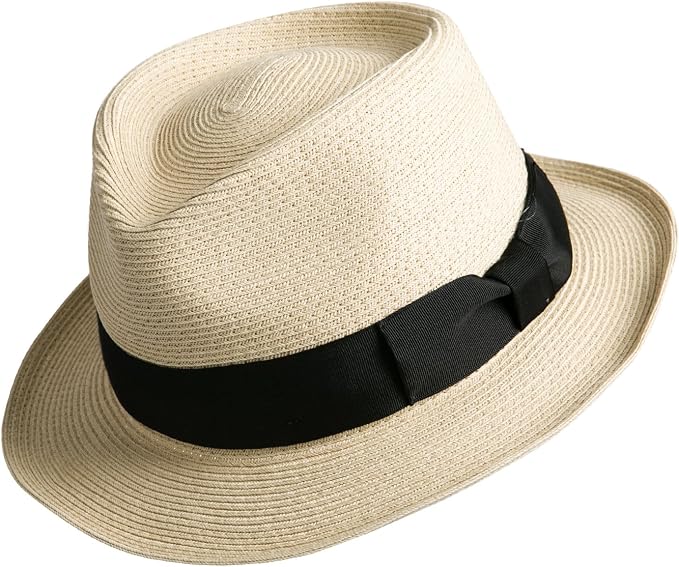 Sedancasesa - Cappello Estivo da Uomo in Paglia con Tesa rialzata Naturale  7 3/8 L : Amazon.it: Abbigliamento