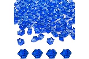 4 Count 9 Inch Blue Hurricane Decorative Vases