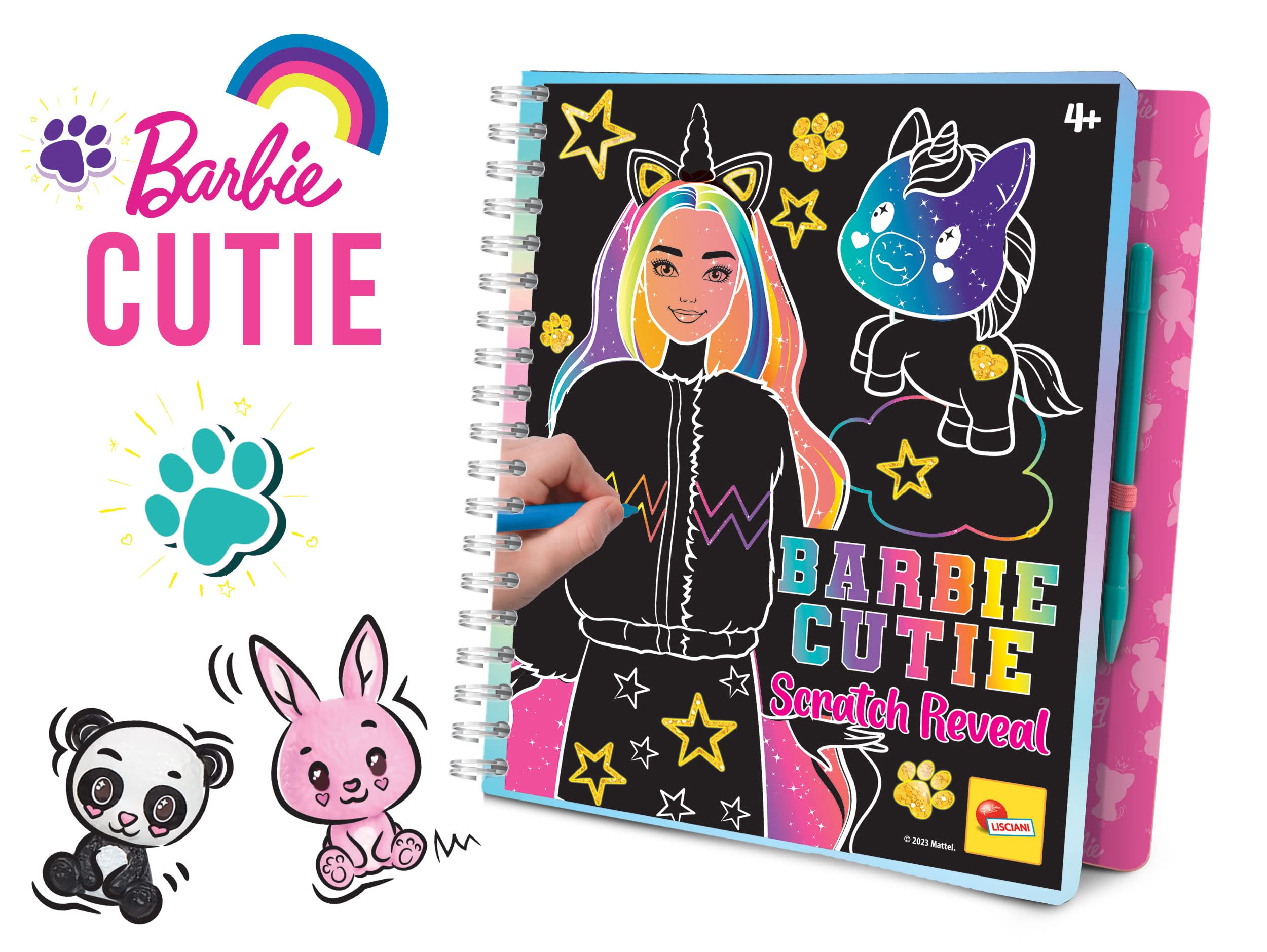 Barbie cutie. Scratch reveal. Ediz. a spirale. Con penna in legno