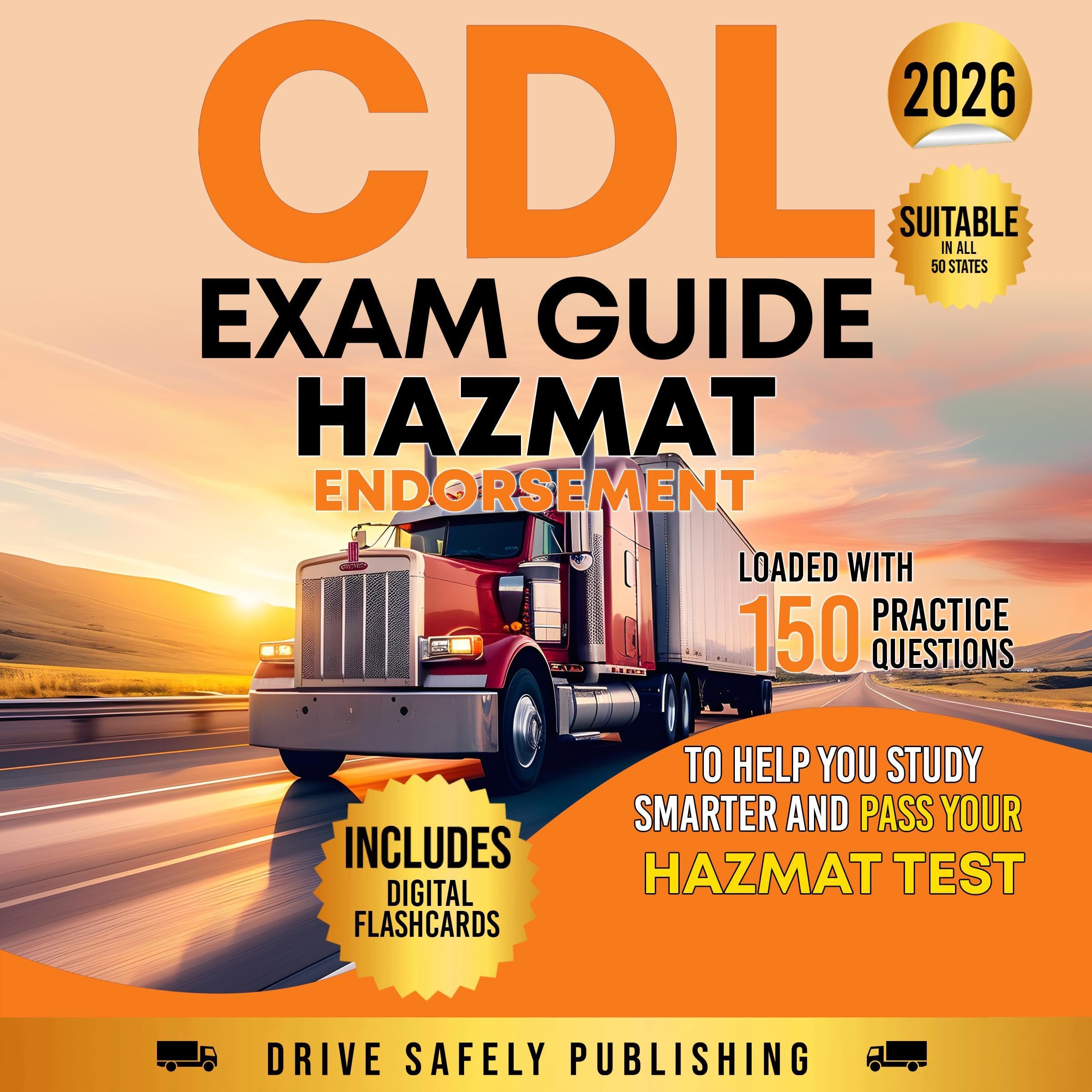 Cover art for CDL Exam Guide: Hazmat Endorsement