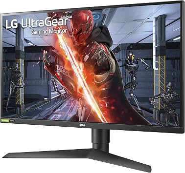 LG 27GN750-B UltraGear Gaming Monitor 27 FHD (1920x1080) IPS Display, 1ms Response, 240HZ Refresh Rate, G-SYNC Compatibility, 3-Side Virtually Borderless Design, Tilt, Height, Pivot Stand - Black