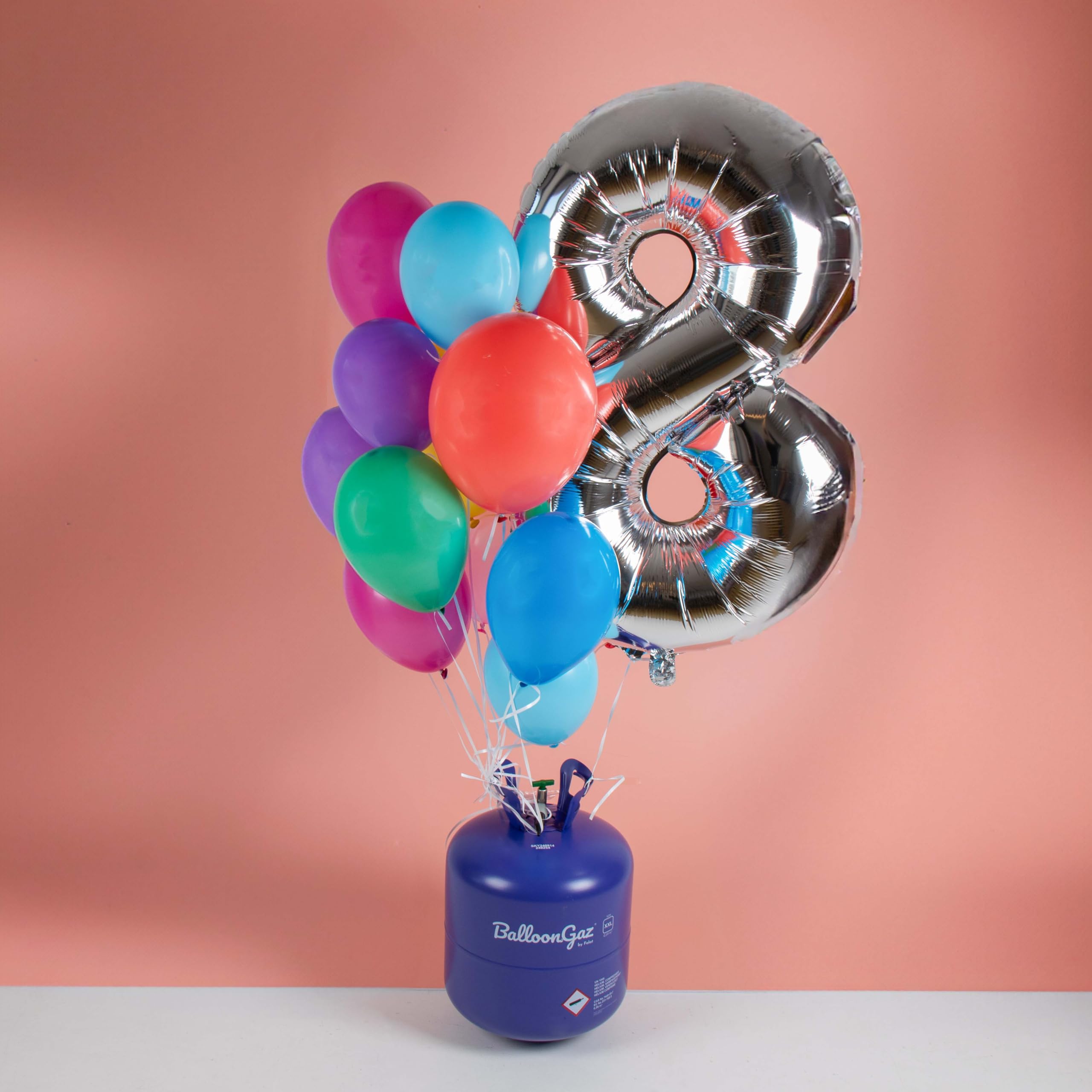 Helium Gasflasche für 85 Luftballons - Helium Balloon Gas für bis zu 85 Folienballon – BalloonGaz XXL Folat 25205 ballongas für Geburtstag, Hochzeit, Party inkl. Informationsblatt | Für Folienballons, Für Geburtstag, Hochzeit, Party, Inkl. Informationsbla