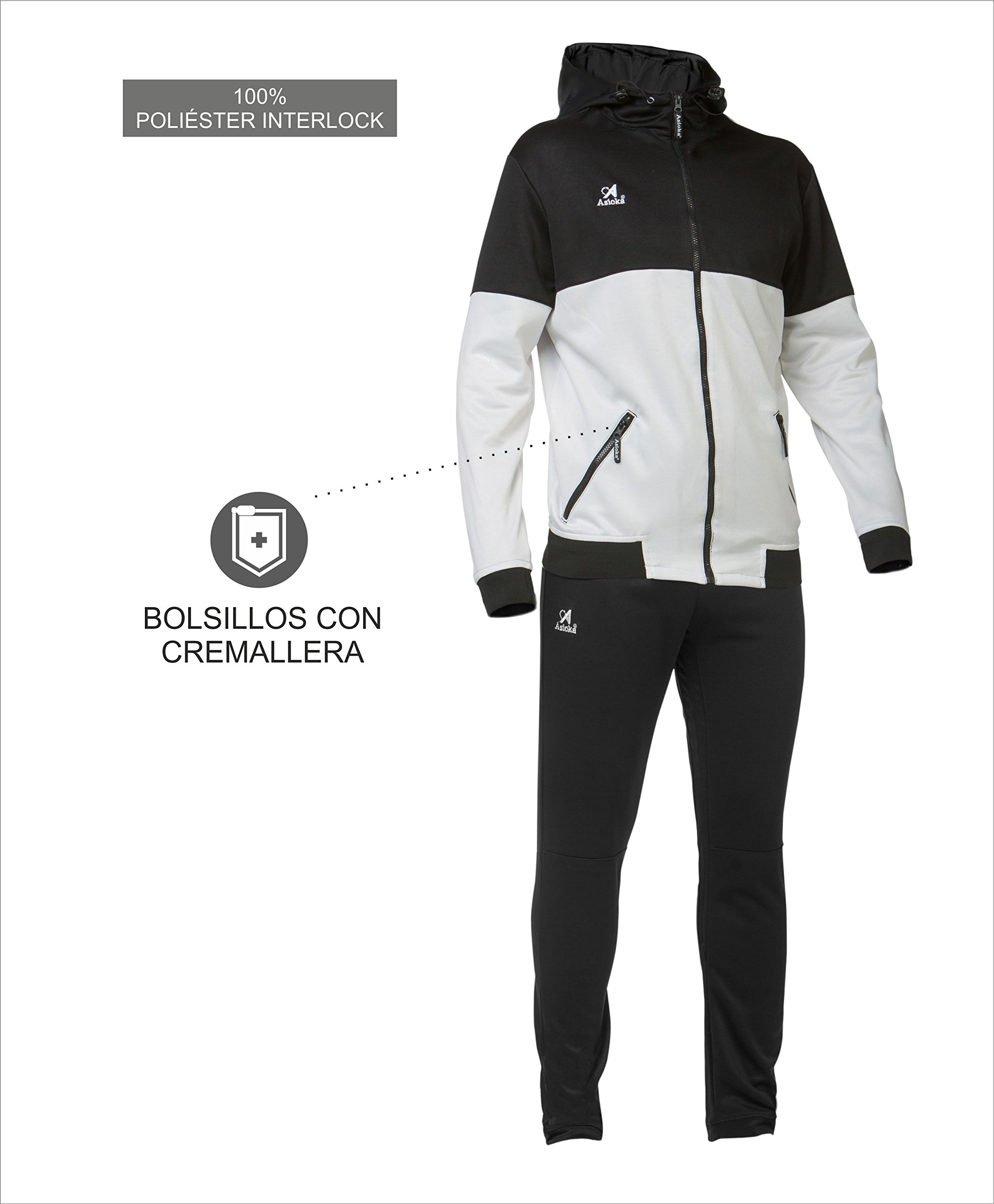 Asioka 183-189/17 Chándal con Capucha Hombre (Pack de 1)