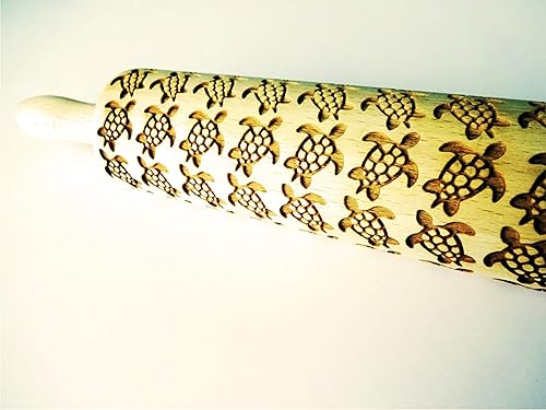 Miniatura 8 de DEEP OCEAN EMBOSSING ROLLING PIN LASER ENGRAVED WITH DEEP OCEAN SYMBOLS GIFT FOR FRIEND
