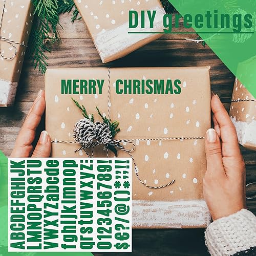 Vista 260 de Calcomanías de letras, 300 piezas, 30 hojas, vinilo autoadhesivo, impermeable, números de buzón, alfabeto para buzón, ventana, puerta, letrero, Negro