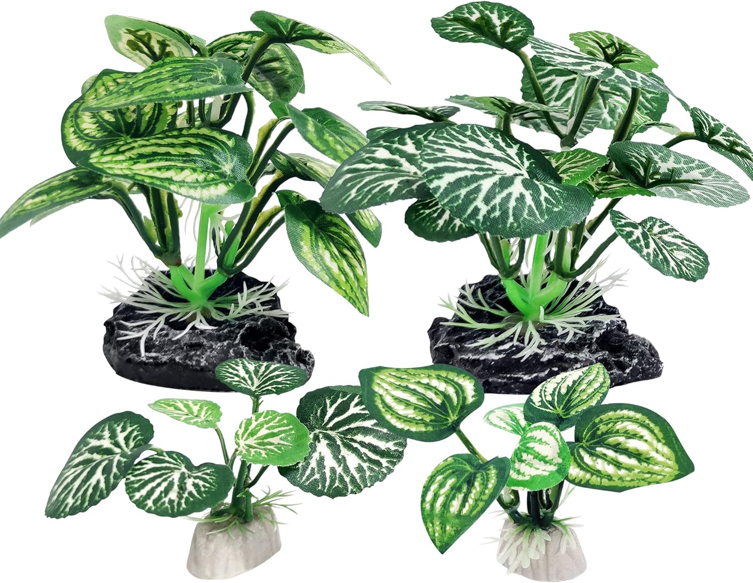 Vtapliea 4PCS Aquarium Plants Betta Fish Tank Decorations