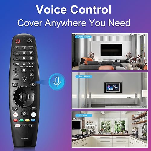 Miniatura 8 de ZYK Mando a distancia mágico de repuesto para LG Smart TV remoto LG-TV remoto con función de voz y puntero universal LG remoto para LG UHD OLED QNED