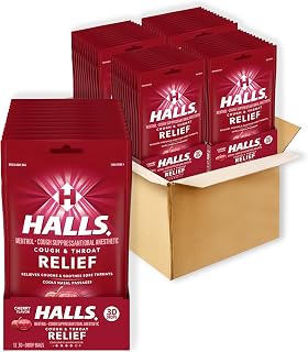 Relief Cherry Cough Drops, 48 Packs of 30 Drops (1440 Total Drops)