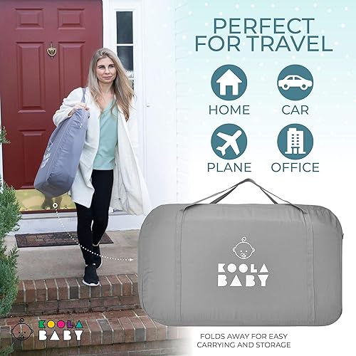 Miniatura 5 de Moisés 3 en 1 para dormir de noche y corral de juegos cuna portátil fácil plegable gris - KoolaBaby