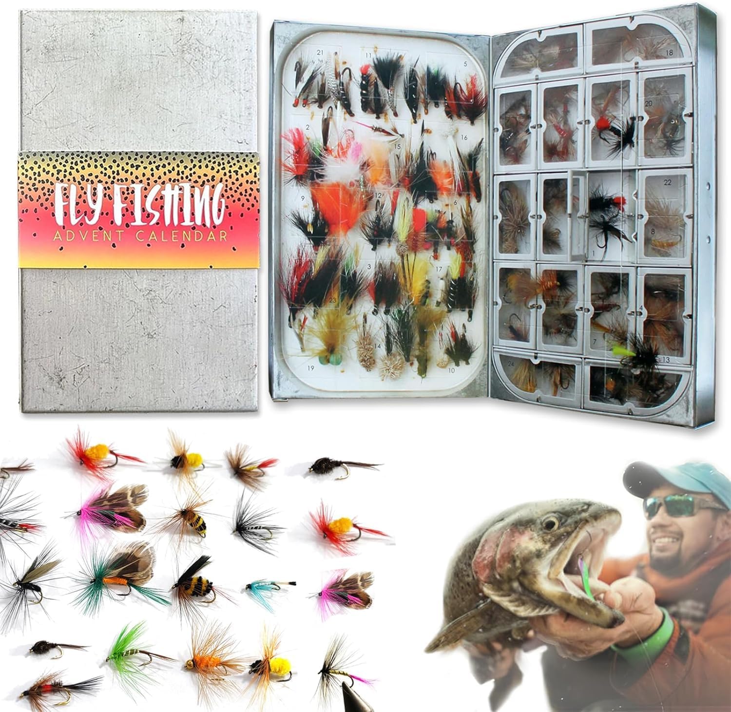 2024 Christmas Fishing Advent Calendar, 24 Days Lures