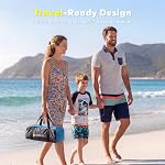 Venustas Beach Maison d'hébergement pour 3/4-5/6-7/8-10 personne, UPF 50+ UV Canopie de protection, Installation légère et facile, Abat-jour Portable Beach