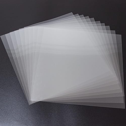 Hoja de plantilla de Mylar en blanco de 0.276in (10 unidades), hojas de plástico transparente de 12 x 12 pulgadas, hojas de acetato para disponible en Yaxa Colombia