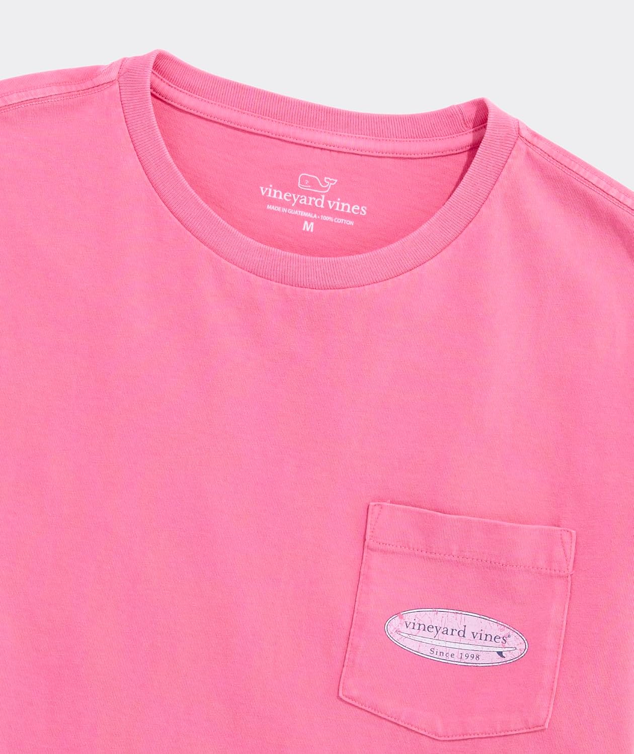 Vineyard Vines Men's Drift Dye Classic Distressed Surf Logo Box Short-Sleeve Pocket Tee