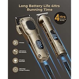 Vgrpro Hair Clippers for Men Professional, Cordless Hair Clippers for Hair Cutting, Mens Clippers and Trimmers Set, Electric Hair Trimmer for Men with Package Case