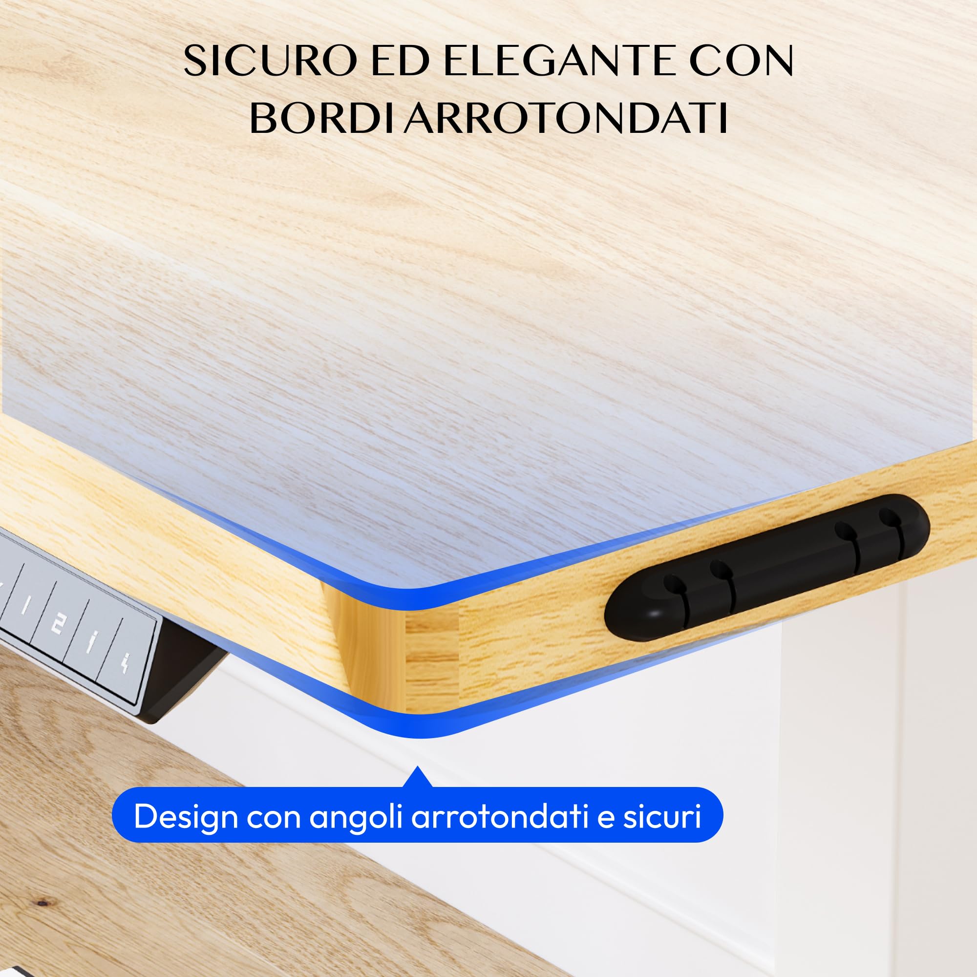 FLEXISPOT Scrivania Regolabile in Altezza 180 * 80 cm, Tastiera con Memoria, Con Gancio, Standing Desk Scrivania Motorizzata