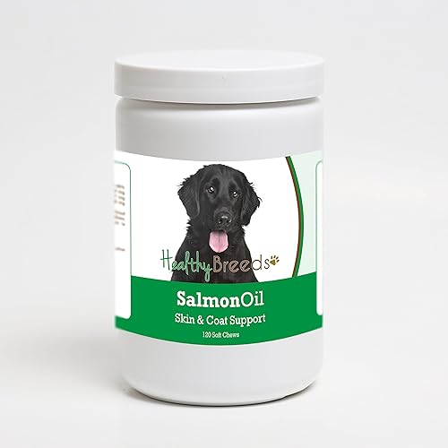 Miniatura 420 de Healthy Breeds Golden Retriever - Aceite de salmón masticable suave, 90